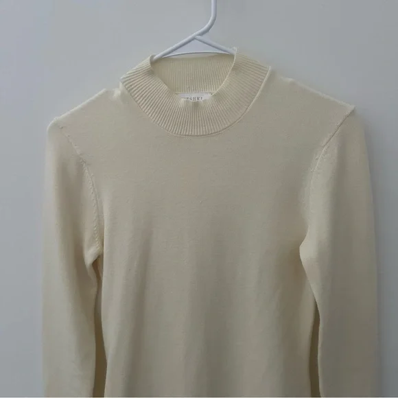 Meshki Blair Knit Mini Dress With Pleats - Ivory - Picture 12 of 15